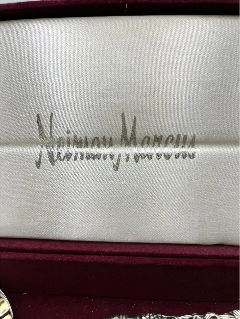 Godinger VTG Silver Plate Salad Serving Set Neiman Marcus Grape Vineyard